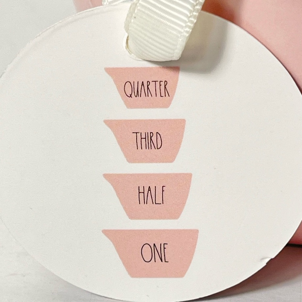 Rae Dunn by magenta Solid Pink Measuring Cup Set 4 Piece NWT Cottagecore Pastel - Picture 2 of 6